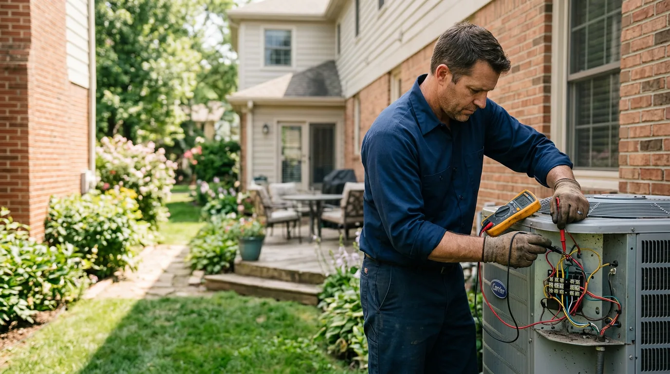 HVAC technician working near Trenton, KY